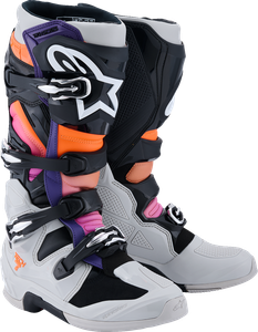 ALPINESTARS 2012025-1594-12 Tech 7 Boots - Black/Light Gray/Fluorescent Orange/Magenta US 12 / EU 47