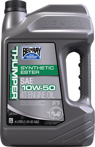 BEL-RAY 99550-B4LW Thumper® Racing Synthetic Ester 4T Engine Oil - 10W-50 4L