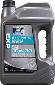 BEL-RAY 300894150185 EXP Synthetic Ester Blend 4T Engine Oil - 10W-30 4 L