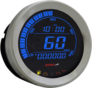 KOSO NORTH AMERICA BA051000 Replacement Gauge - Chrome