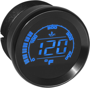KOSO NORTH AMERICA BA050510 HD-02 Oil Temperature Gauge - Black 2"