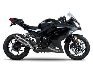 YOSHIMURA 147002J520 SLIP ON SO SYSTEM
R-77 R77 STAINLESS SS MUFFLER W CARBON FIBER CF END CAP
STAINLESS SS LINK / MID PIPE
KAWASAKI NINJA 300R 300 ZX-300R EX300 
13 2013 14 2014 15 2015
INCLUDES REMOVABLE DB KILLER SOUND INSERT KILLER