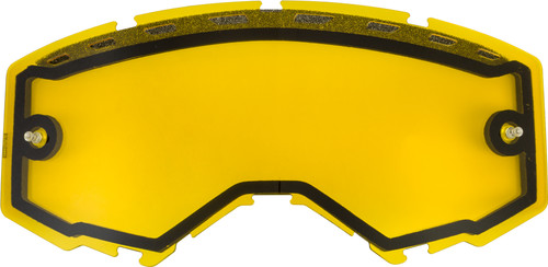 FLY RACING FLB-029 DUAL LENS W/VENTS AND POST YELLOW