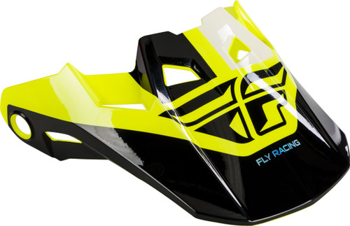 FLY RACING 73-47204S FORMULA VISOR BLACK/HI-VIS YL-SM
