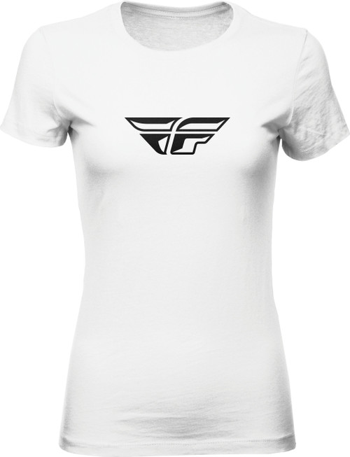 FLY RACING 356-04812X WOMEN'S FLY F-WING TEE WHITE 2X