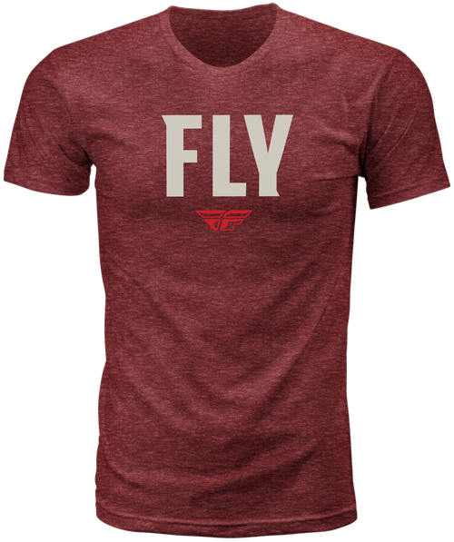 FLY RACING 352-0152L FLY WFH TEE RED HEATHER LG