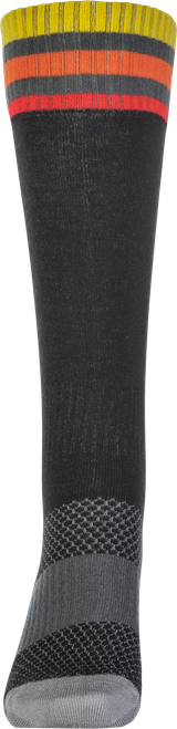 FLY RACING 350-0540S MX SOCKS THIN BLACK SM/MD