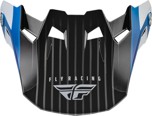 FLY RACING 73-47104M FORMULA CARBON PRIME VISOR BLUE/WHITE/BLUE CARBON MD/LG