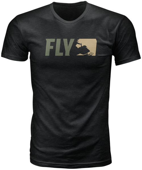 FLY RACING 352-0521M FLY PRIMARY TEE BLACK MD