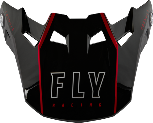 FLY RACING 73-47123S FORMULA CARBON TRACER VISOR RED/BLACK YL/SM