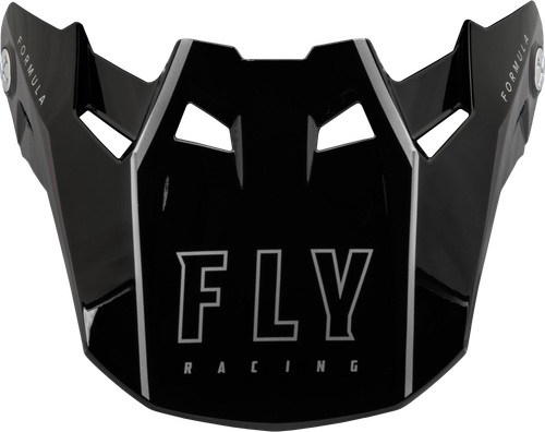 FLY RACING 73-47124M FORMULA CARBON TRACER VISOR SILVER/BLACK MD/LG