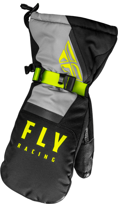 FLY RACING 363-3931L CASCADE MITTENS BLACK/GREY/HI-VIS LG