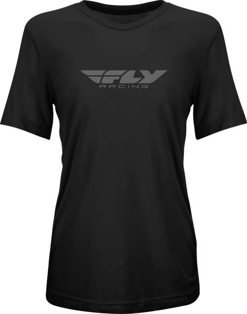 FLY RACING 356-0100L WOMEN'S FLY ORIGIN CORP TEE BLACK/GREY LG