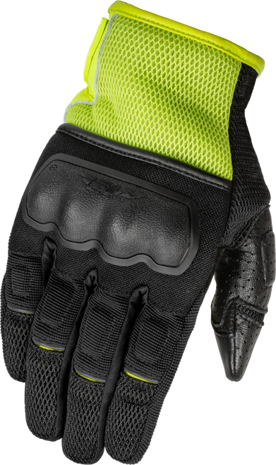 FLY RACING 476-4128X COOLPRO FORCE GLOVES BLACK/HI-VIS XL