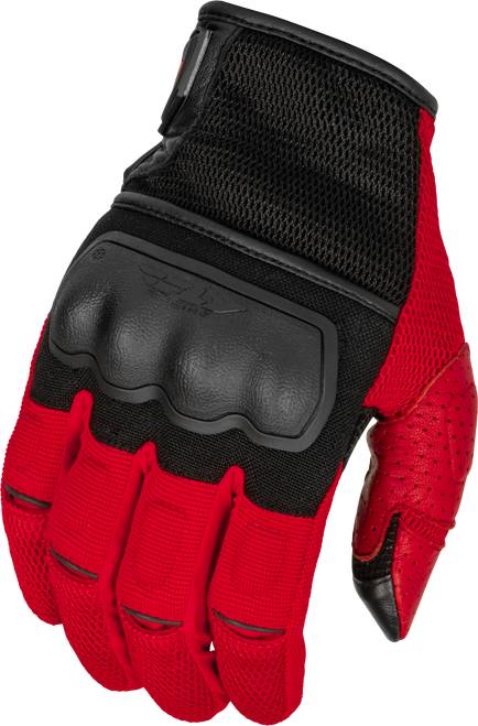 FLY RACING 476-4129L COOLPRO FORCE GLOVES BLACK/RED LG