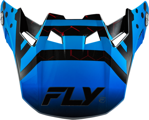FLY RACING 73-4334 FORMULA CC TEKTONIC VISOR BLACK/BLUE/RED YL/SM