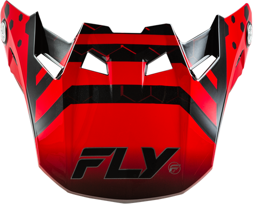 FLY RACING 73-4337 FORMULA CC TEKTONIC VISOR BLACK/RED/ORANGE YL/SM