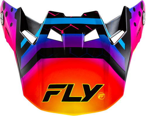 FLY RACING 73-4340 FORMULA CC TEKTONIC VISOR BLACK/SUNSET YL/SM