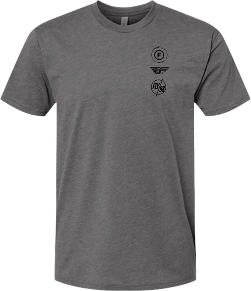FLY RACING 354-0317X FLY ATOM TEE GUNMETAL HEATHER XL