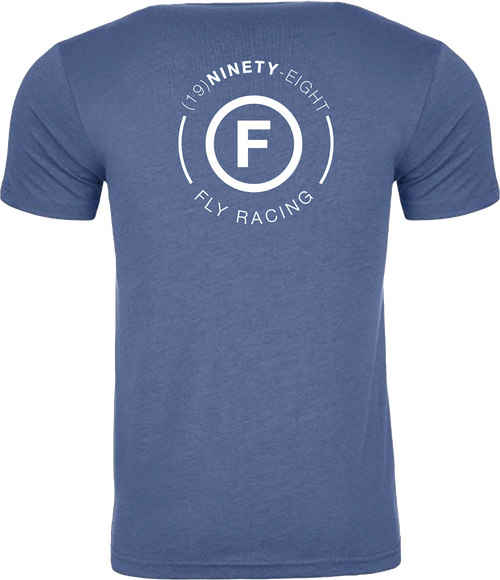 FLY RACING 354-0319X FLY ATOM TEE COOL BLUE HEATHER XL