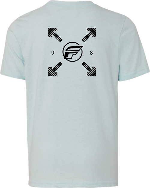FLY RACING 354-0325YM YOUTH FLY LOST TEE ICE BLUE YM