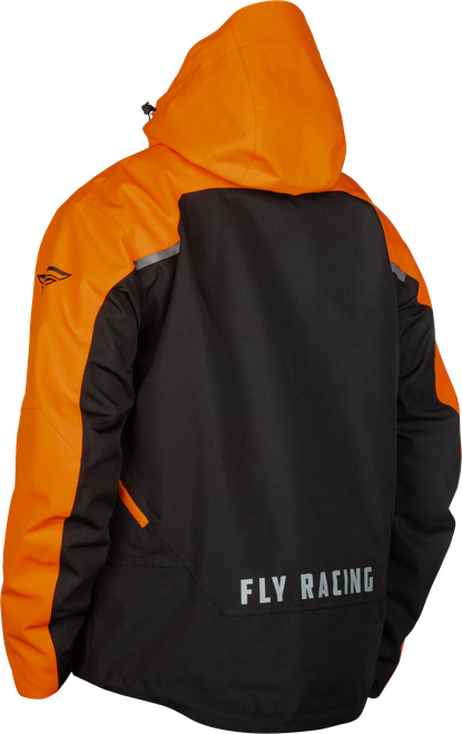 FLY RACING 470-5208L CARBON JACKET BLACK/ORANGE LG