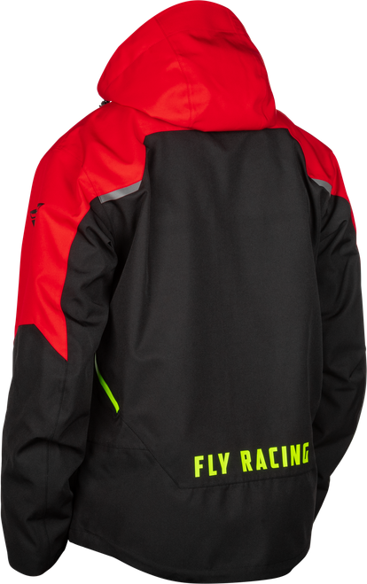 FLY RACING 470-5209M CARBON JACKET BLACK/RED MD