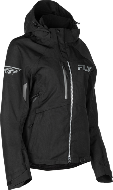 FLY RACING 470-5210L WOMEN'S CARBON JACKET BLACK/GREY LG