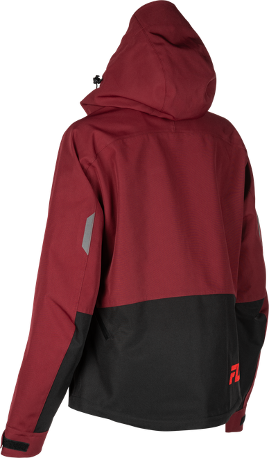 FLY RACING 470-5211S WOMEN'S CARBON JACKET MERLOT/RED SM