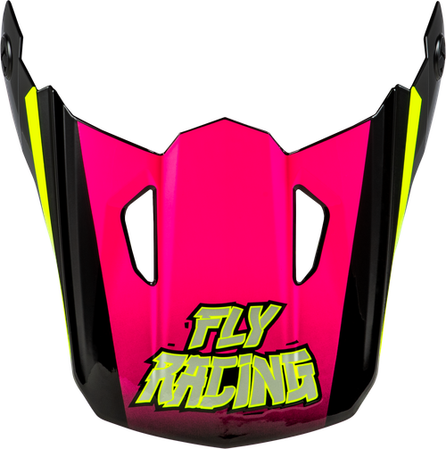 FLY RACING 73-8675 YOUTH KINETIC SCORCHED HELMET VISOR NEON PNK/HIVIS/BLK YS-YL
