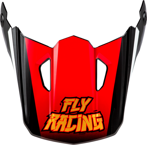 FLY RACING 73-8676 YOUTH KINETIC SCORCHED HELMET VISOR RED/BLACK/WHITE YS-YL