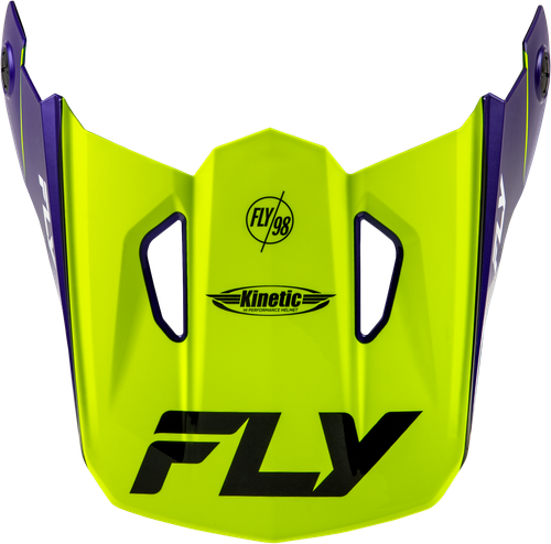 FLY RACING 73-8684 KINETIC RALLY HELMET VISOR HI-VIS/BLUE/BLACK XS/SM