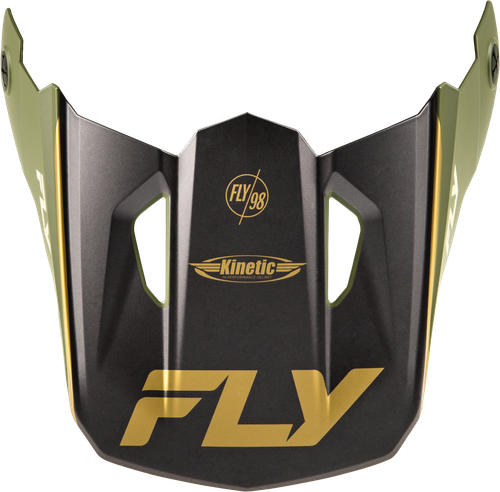 FLY RACING 73-8687 KINETIC RALLY HELMET VISOR MATTE MOSS GRY/KHAKI/WHT XS/SM