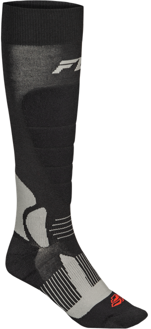 FLY RACING 350-0570S SNOW HEAVYWEIGHT WOOL SOCK BLACK SM/MD