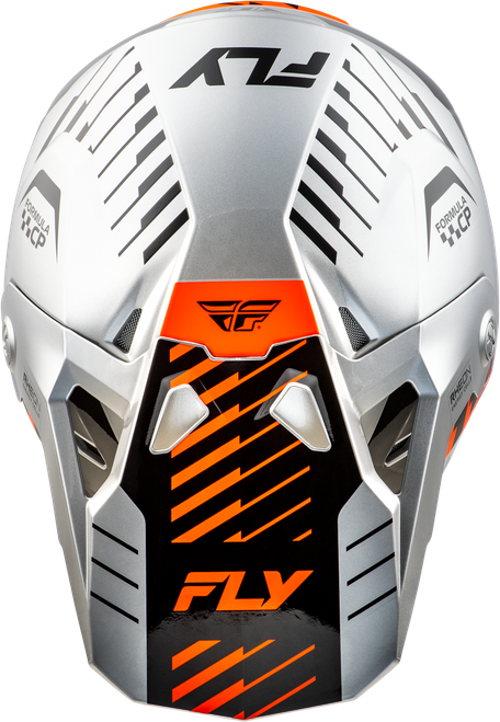FLY RACING 73-0053S FORMULA CP SLICE HELMET GREY/ORANGE/BLACK SM