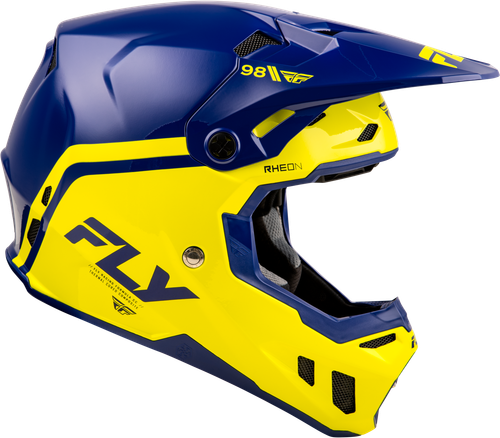 FLY RACING 73-4348X FORMULA CC OBJECTIVE HELMET NAVY/YELLOW XL