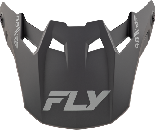 FLY RACING 73-4353 FORMULA CC OBJECTIVE VISOR MATTE BLACK/GREY MD/LG