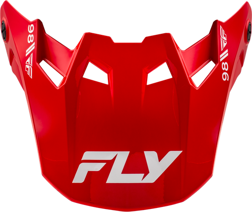 FLY RACING 73-4357 FORMULA CC OBJECTIVE VISOR RED/WHITE XL/2X