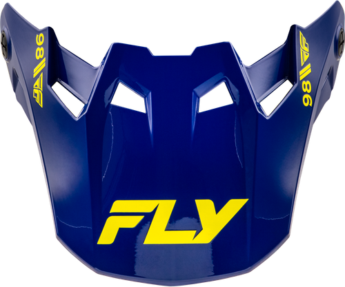 FLY RACING 73-4358 FORMULA CC OBJECTIVE VISOR NAVY/YELLOW YL/SM