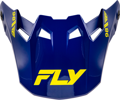 FLY RACING 73-4359 FORMULA CC OBJECTIVE VISOR NAVY/YELLOW MD/LG
