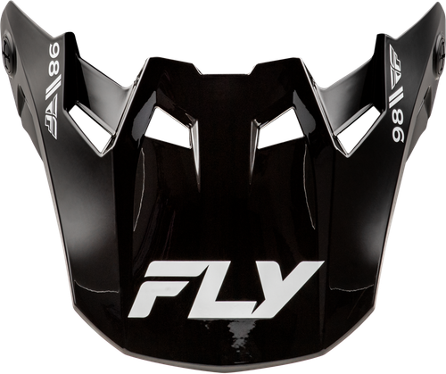 FLY RACING 73-4363 FORMULA CC OBJECTIVE VISOR BLACK/WHITE XL/2X