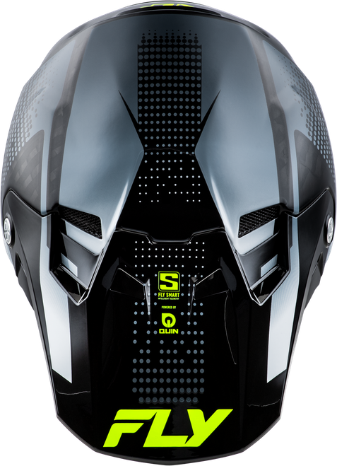 FLY RACING 73-4464S FORMULA S CARBON PROTOCOL HLMT BLACK CARBON/GREY/HI-VIS SM