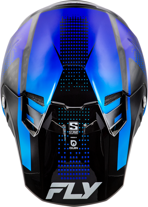 FLY RACING 73-4466X FORMULA S CARBON PROTOCOL HLMT BLACK CARBON/BLUE XL