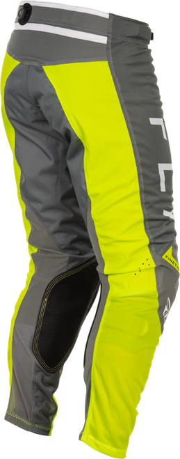 FLY RACING 379-32432 KINETIC MESH CENTER PANTS GREY/WHITE/HI-VIS SZ 32