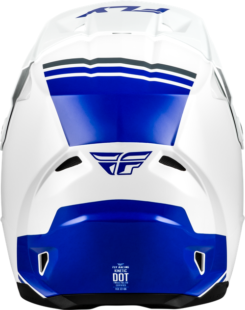 FLY RACING 73-8722X KINETIC VERDICT HELMET WHITE/BLUE/GREY XL