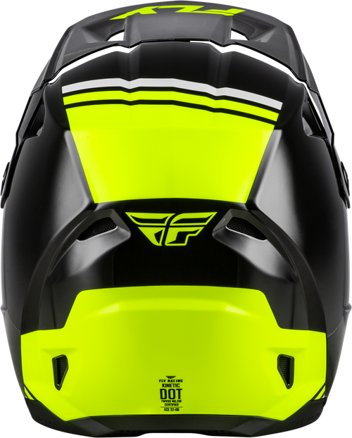 FLY RACING 73-8723L KINETIC VERDICT HELMET BLACK/HI-VIS/GREY LG