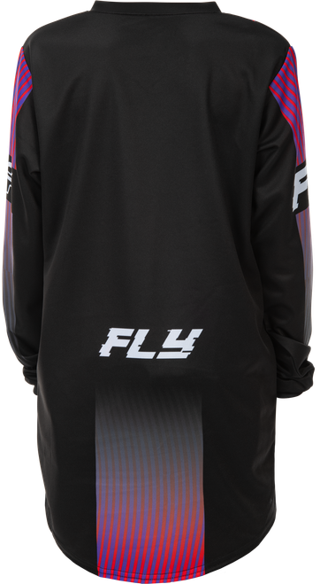 FLY RACING 379-221YM YOUTH F-16 JERSEY BLACK/RED/PURPLE YM