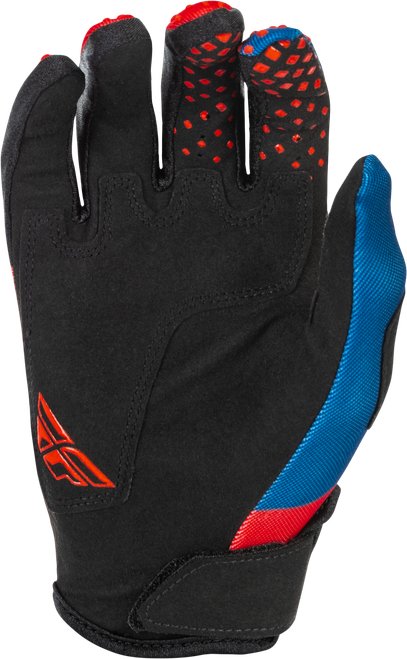 FLY RACING 379-412YS YOUTH KINETIC GLOVES RED/WHITE/BLUE YS