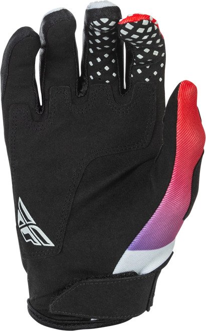 FLY RACING 379-413YL YOUTH KINETIC GLOVES GREY/RED/PURPLE/BLACK YL