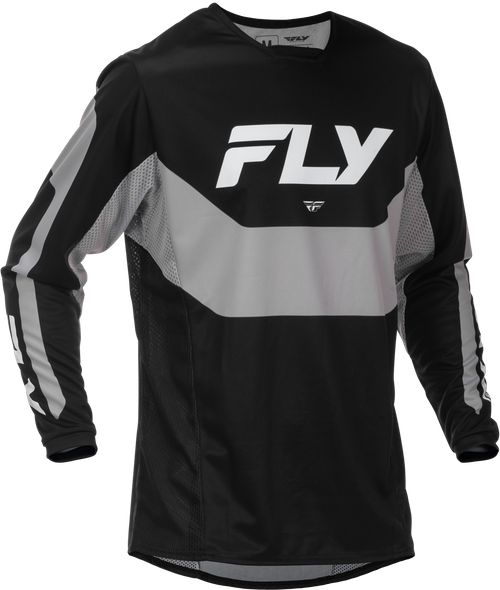 FLY RACING 379-420S KINETIC JERSEY BLACK/GREY SM